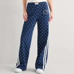 Bottom Womens Juniors Wide Leg Mid Rise Hello Kitty Fleece Sweatpant
