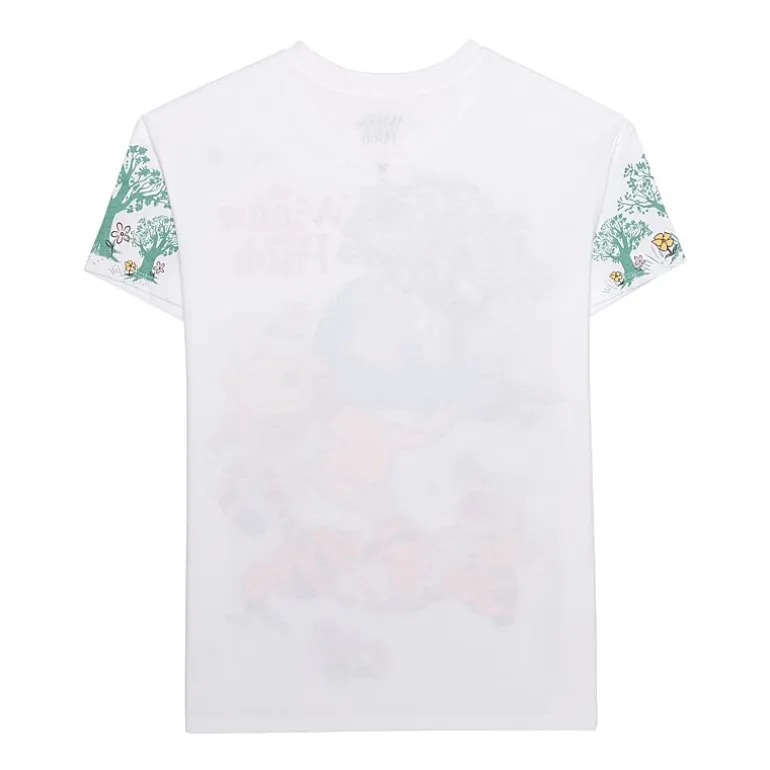 Boyfriend Tee Womens Juniors Crew Neck Short Sleeve Regular Fit Winnie The Pooh Graphic T-Shirt