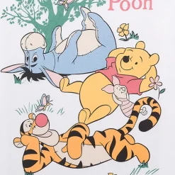 Boyfriend Tee Womens Juniors Crew Neck Short Sleeve Regular Fit Winnie The Pooh Graphic T-Shirt