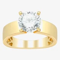 Bridal Addiction (H-I / Si1-Si2) Womens 2 CT. T.W. Lab Grown White Diamond 14K Gold Round Solitaire Engagement Ring