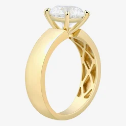 Bridal Addiction (H-I / Si1-Si2) Womens 2 CT. T.W. Lab Grown White Diamond 14K Gold Round Solitaire Engagement Ring