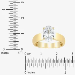 Bridal Addiction (H-I / Si1-Si2) Womens 2 CT. T.W. Lab Grown White Diamond 14K Gold Oval Solitaire Engagement Ring