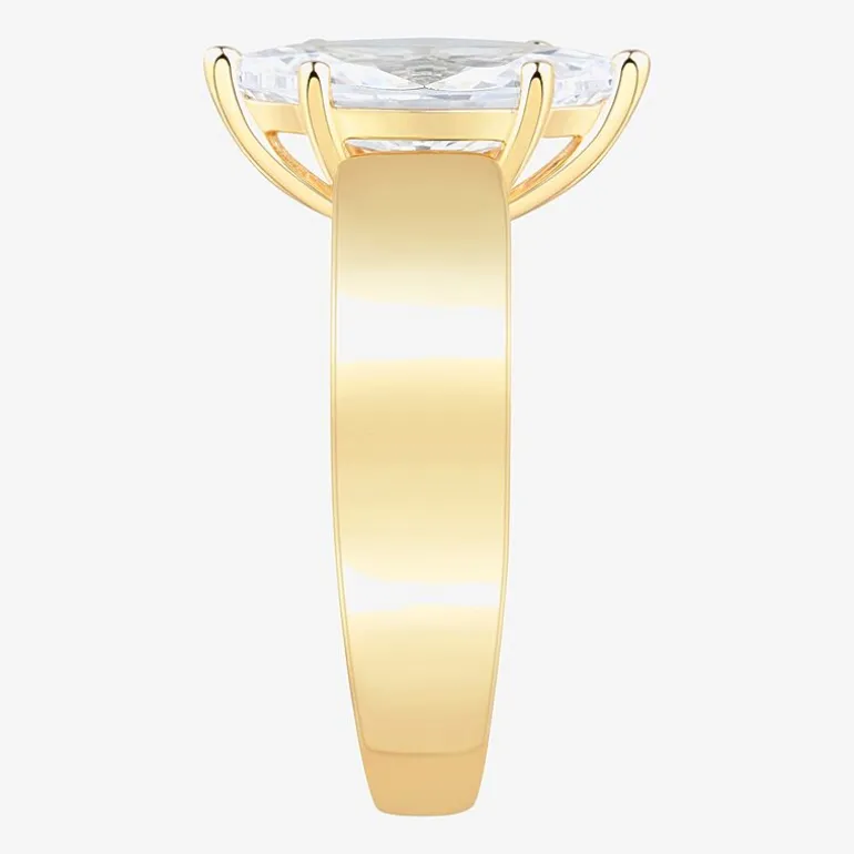 Bridal Addiction Womens 2 CT. T.W. Lab Grown White Diamond 14K Gold Marquise Solitaire Engagement Ring