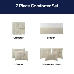 Broadhaven Cressida 7-pc. Embellished Embroidered Comforter Set