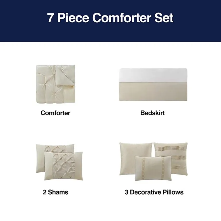 Broadhaven Cressida 7-pc. Embellished Embroidered Comforter Set
