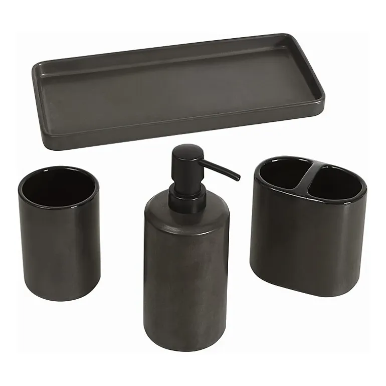 Brooklyn Loom Eli Bronze 4-pc. Bath Accessory Sets