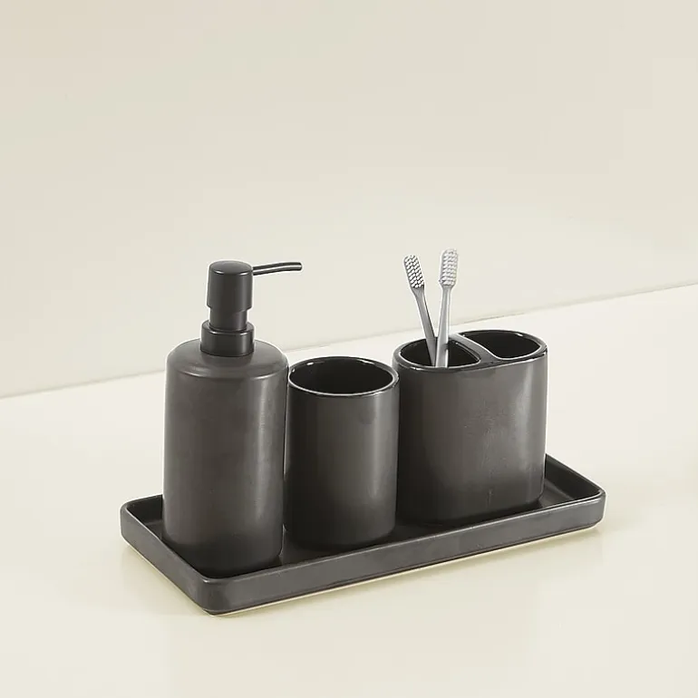 Brooklyn Loom Eli Bronze 4-pc. Bath Accessory Sets