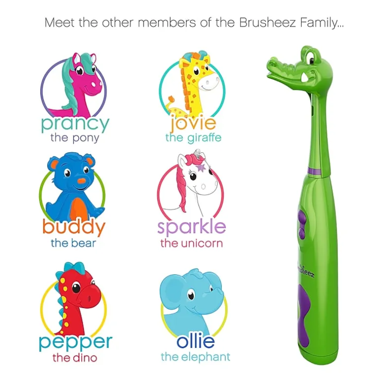 Brusheez Children's Electronic Toothbrush Set – Snappy the Croc