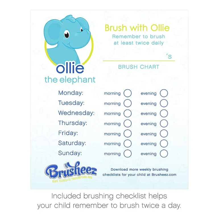 Brusheez Kid's Electric Toothbrush Set - Ollie the Elephant