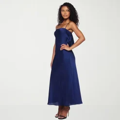 B. Smart Womens Juniors Midi Square Neck Sleeveless Bodycon Dress