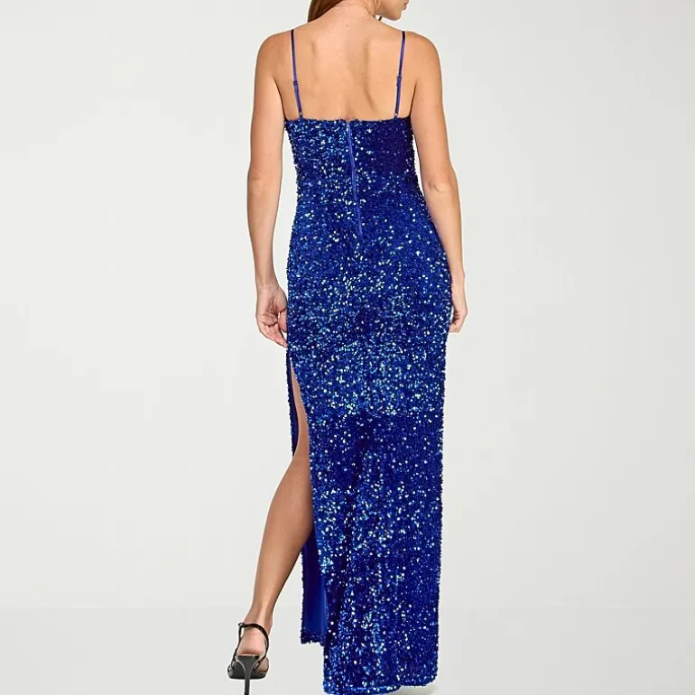 B. Smart Womens Juniors Sleeveless Sequin Bodycon Dress