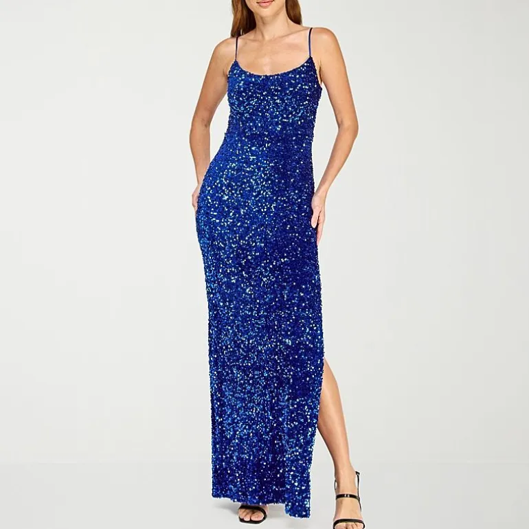 B. Smart Womens Juniors Sleeveless Sequin Bodycon Dress