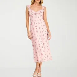 B. Smart Womens Juniors Sleeveless Floral Slip Dress