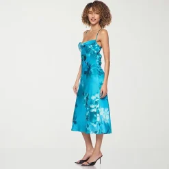 B. Smart Womens Juniors Sleeveless Floral Slip Dress