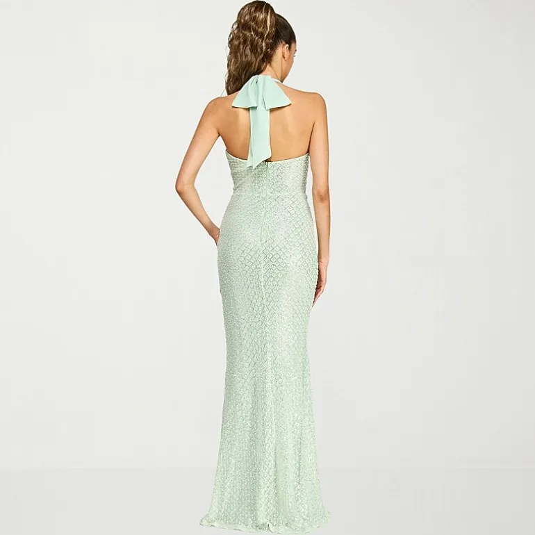 B. Smart Womens Juniors Sweetheart Neck Sleeveless Sequin Bodycon Dress