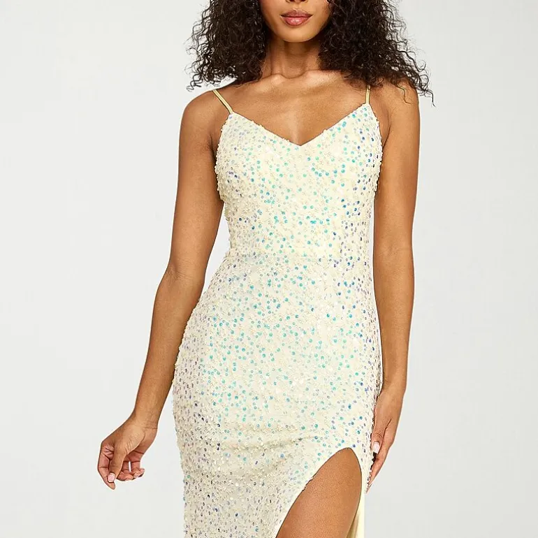 B. Smart Womens Juniors V Neck Sleeveless Bodycon Dress