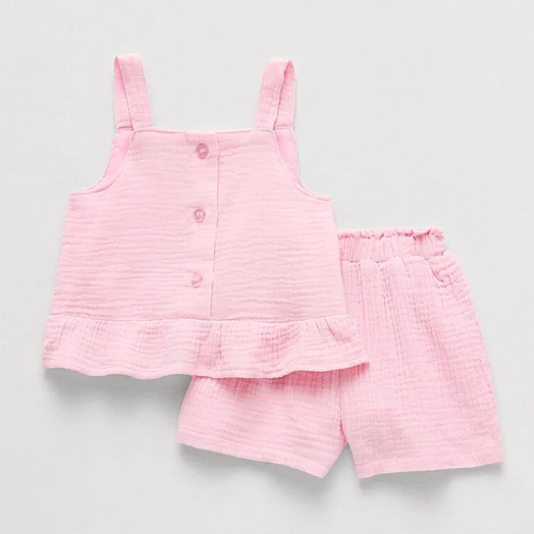 Btween Baby Girls 2-pc. Short Set