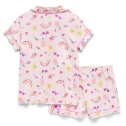 Btween Little & Big Kid Girls Short Sleeve 2-pc. Pajama Set