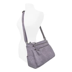 Bueno of California Antique Pebble Washed Medium Crossbody Bag