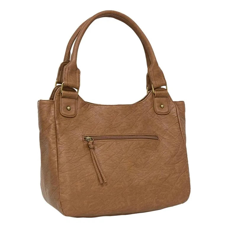 Bueno of California Double Handle Shoulder Bag