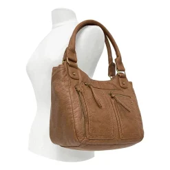 Bueno of California Double Handle Shoulder Bag