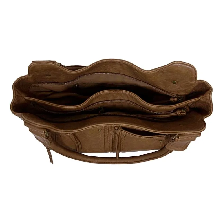 Bueno of California Double Handle Shoulder Bag
