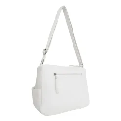 Bueno of California Double Zip Medium Crossbody With Woven Pockets Crossbody Bag