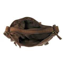 Bueno of California Elephant Large Washed Hobo Crossbody Bag