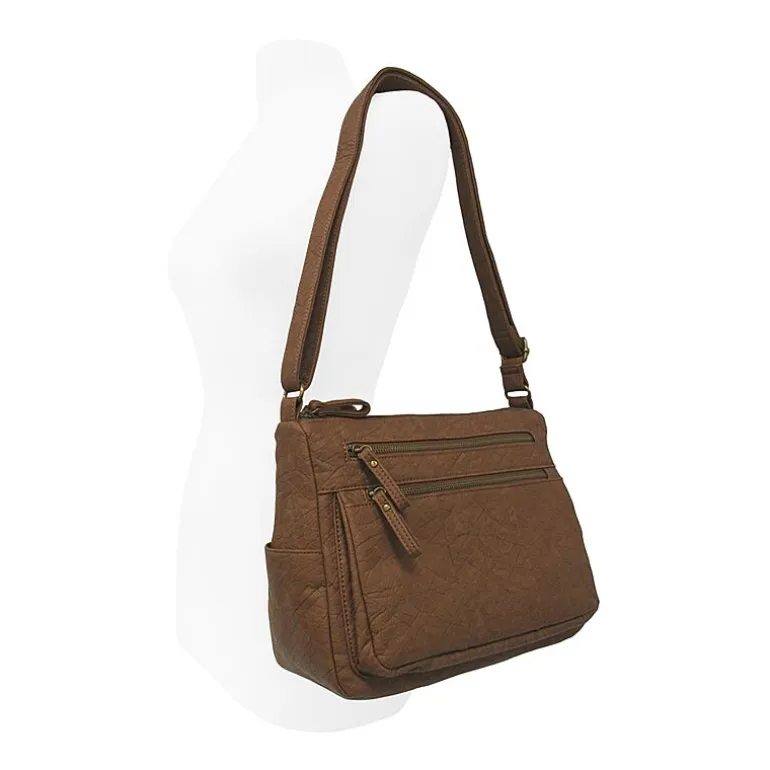 Bueno of California Medium Double Zip Crossbody Bag
