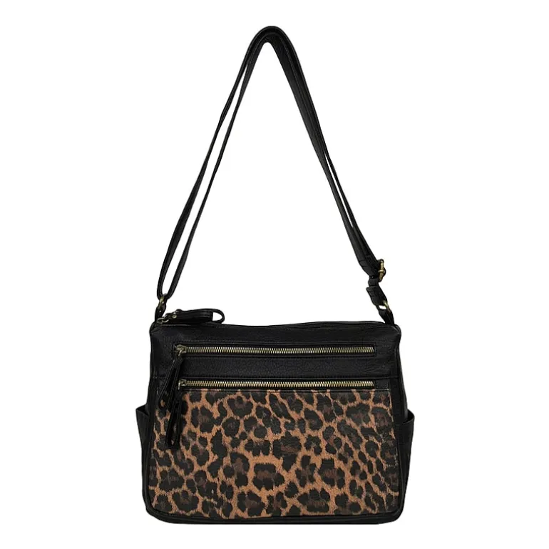 Bueno of California Medium Double Zip Crossbody Bag