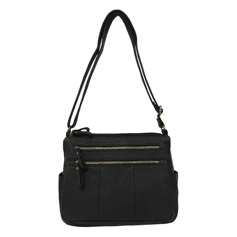 Bueno of California Medium Double Zip Crossbody Bag