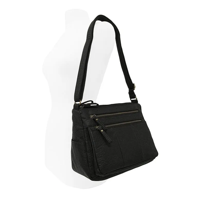 Bueno of California Medium Double Zip Crossbody Bag