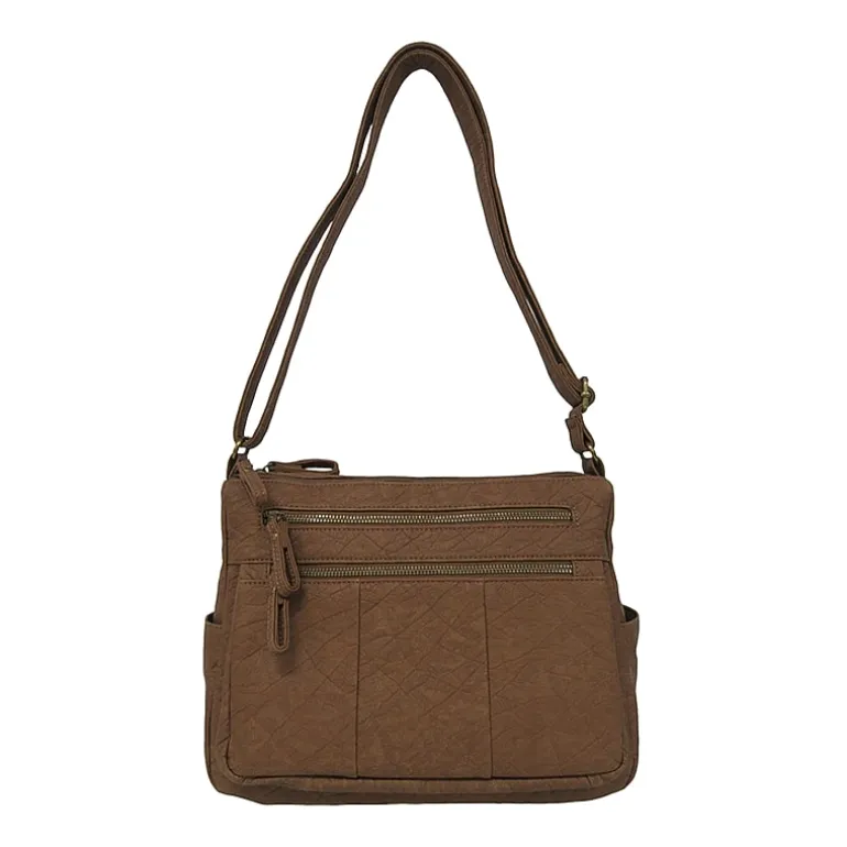 Bueno of California Medium Double Zip Crossbody Bag