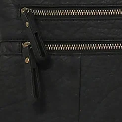 Bueno of California Medium Double Zip Crossbody Bag
