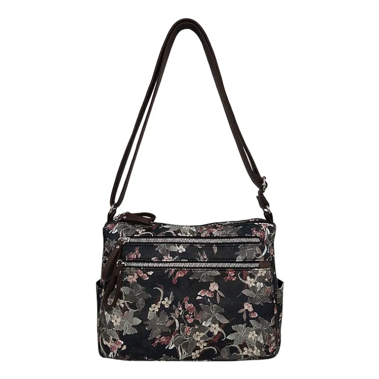 Bueno of California Medium Double Zip Crossbody Bag
