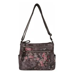 Bueno of California Medium Double Zip Crossbody Bag