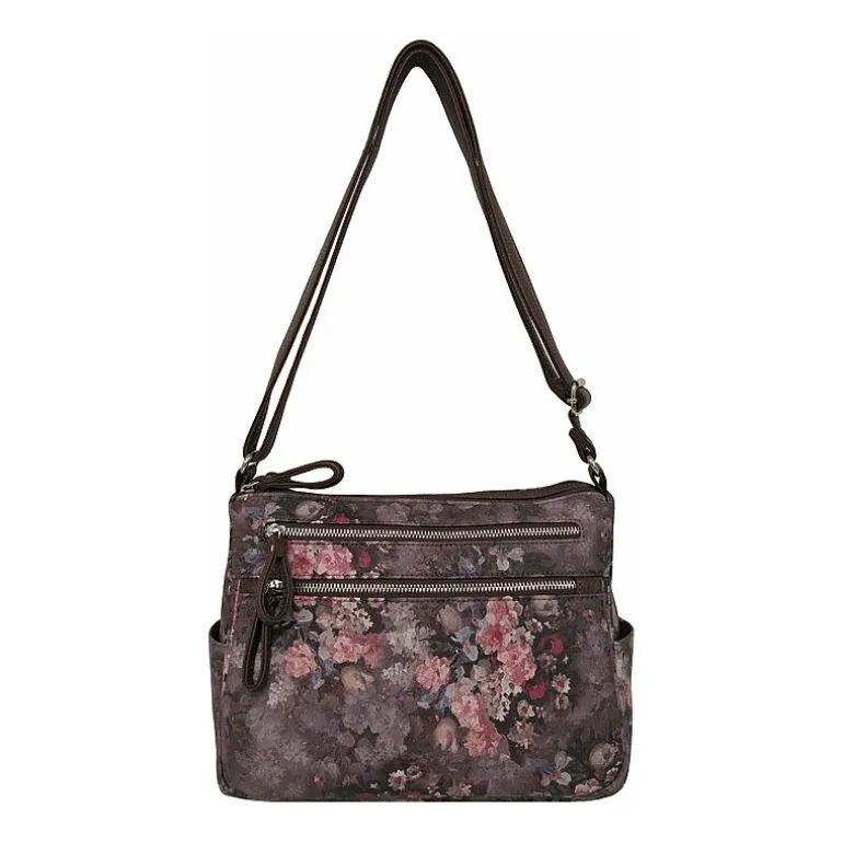 Bueno of California Medium Double Zip Crossbody Bag