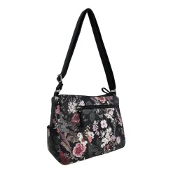 Bueno of California Washed Double Zip Crossbody Bag