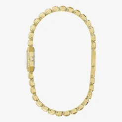 Bulova Box Set Bul Crystal Womens Gold Tone Stainless Steel 2-pc. Watch Boxed Set 98x143