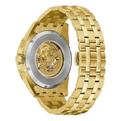 Bulova Classic Mens Automatic Gold Tone Stainless Steel Bracelet Watch 97a162