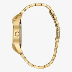 Bulova Classic Mens Automatic Gold Tone Stainless Steel Bracelet Watch 97a132