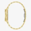 Bulova Crystal Octava Womens Crystal Accent Gold Tone Stainless Steel Bracelet Watch 98l302