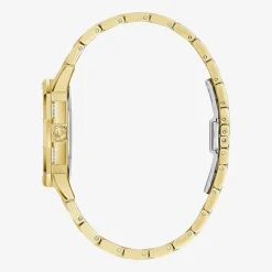 Bulova Crystal Octava Womens Crystal Accent Gold Tone Stainless Steel Bracelet Watch 98l302