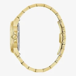 Bulova Diamond Womens Automatic Gold Tone Stainless Steel Bracelet Watch 97p171