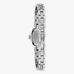 Bulova Goddess Of Time Womens Silver Tone Stainless Steel Bracelet Watch 96l361