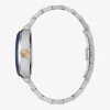 Bulova Maquina Mens Automatic Silver Tone Stainless Steel Bracelet Watch 98a319
