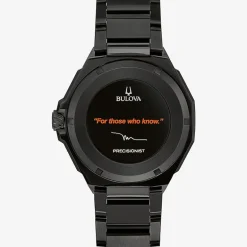 Bulova Marc Anthony Precisionist X Mens Diamond Accent Black Stainless Steel Bracelet Watch 98d183