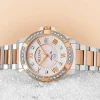 Bulova Marine Star Womens Diamond Accent Two Tone Bracelet Watch 98r234
