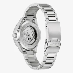 Bulova Mens Automatic Two Tone Stainless Steel Bracelet Watch 98b467