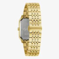 Bulova Mens Gold Tone Stainless Steel Bracelet Watch 97b236